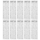 Compatibilité universelle : compatibles avec les ordinateurs portables, les ordinateurs de bureau et les pc, ces autocollants s’adaptent parfaitement à différents types et modèles de claviers
