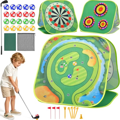 4-in-1 Kids Light-Up Golf Game Set