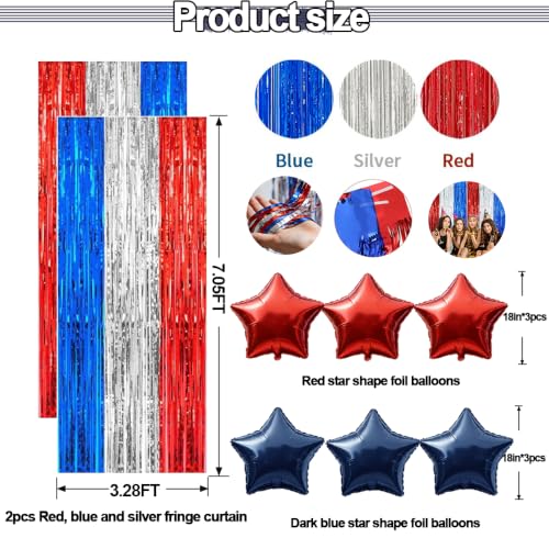 Image of Navy Blue Red Balloon Garland Double Stuffed Red White Blue Balloons Nude Cream Sand Latex Arch Kit for Graduation 4th of July Birthday Baby Shower Patriotic Baseball Party Decorations