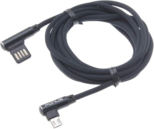 Miniatura 2 de Cable USB de ángulo de 10 pies compatible con Amazon Kindle Fire HDX 8.9 (versión 2013), 7 (versión 2013), HD 7 (versión 2013), HD 8.9 (versión