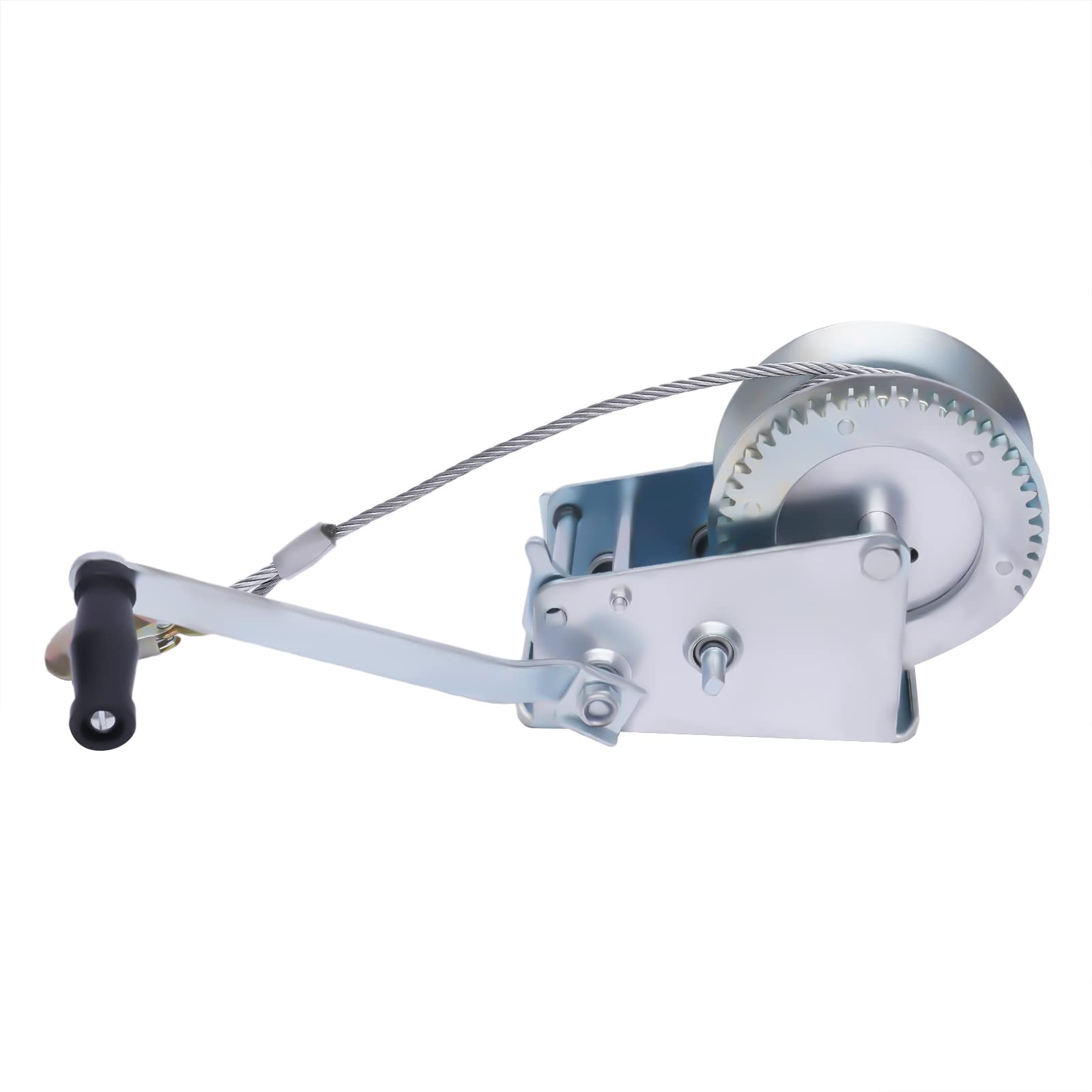 Cabrestante manual con cable de 10 metros para taller, garaje, remolque, barco