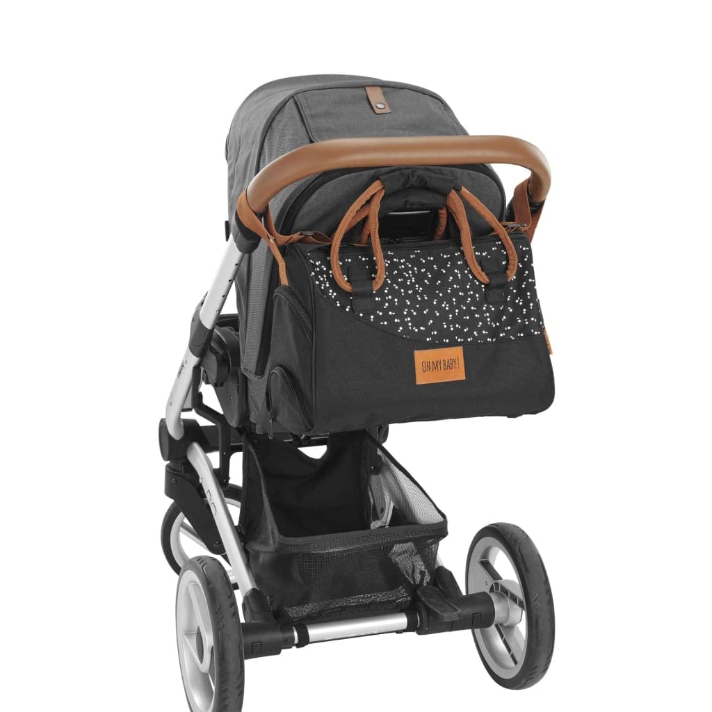 Badabulle Sac à langer Grande Capacité Noir Camel