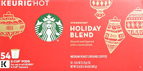 Image of Starbucks K-Cups 54-Count Holiday Blend Medium Roast Coffee Limited Edition