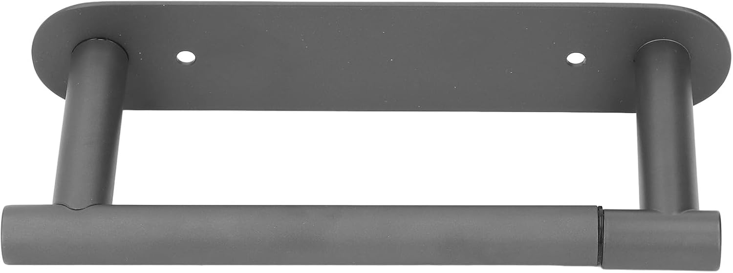 1 x Stainless Steel Toilet Holder, Under Roll Holder for Wall Closet, Paper Towel Holder for Kitchen Bathroom (Grey)