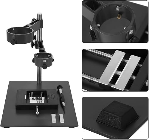 Miniatura 6 de ViaGasaFamido Soporte de pistola de mano de aire caliente con dos accesorios, soporte de abrazadera de pistola de aire caliente, accesorio ajustable