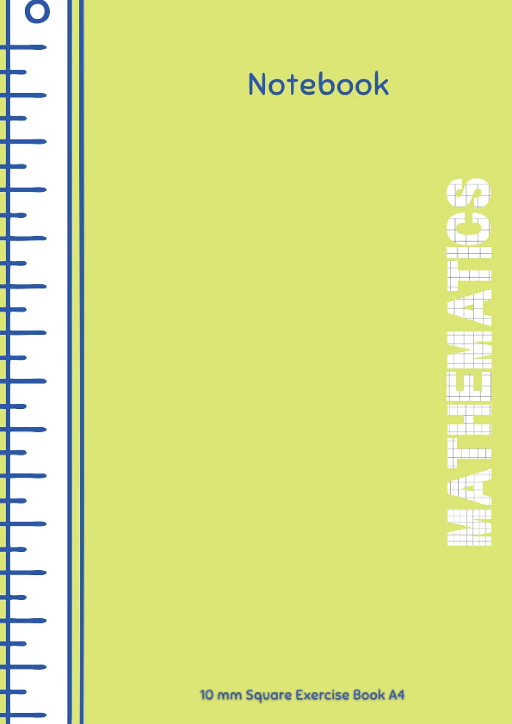 Mathematics Notebook 10mm Square Exercise Book A4: 10mm squared paper notebook, 1cm Squared Quad Ruled Grid Paper Notebook for Maths