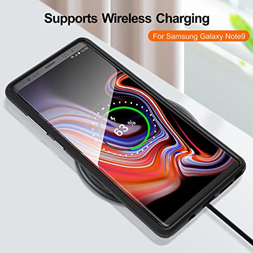Rayboen For Samsung Galaxy Note 9 Case, Dual Defender Durable Designed Shockproof Anti-Scratch Phone Case, Dual Layer Heavy Duty Protection Cover For Samsung Galaxy Note 9 6.4 Inch,Black #TOP6