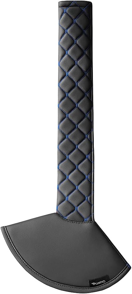 17-Inch Shifter Boot Cover for Semi Trucks – Black Faux Leather Gear Shift Boot with Black Stitching, Universal Heavy-Duty Replacement for Manual Transmission Truck Interiors (Black/Black)