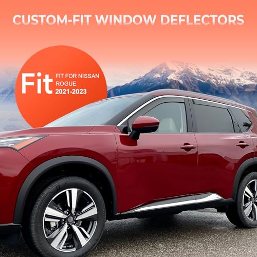 in-Channel Rain Guards Fit for Nissan Rogue 2021 2022 2023 2024 2025 2026 by GEARMEISTER - Used condition - Image 3
