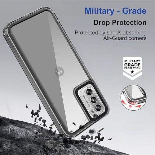 Image of Zapcase Back Case Cover for Moto G52 5G | Compatible for Moto G52 5G Back Cover | Case Cover with Camera Protection | (TPU + PC | Translucent Black)