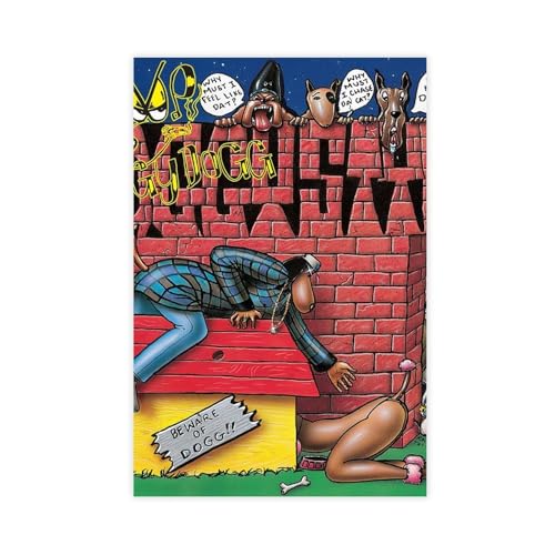 ZAQMKOL Poster d'album Snoop Dogg sur toile - Décoration murale pour salon, chambre à coucher - 20 x 30 cm