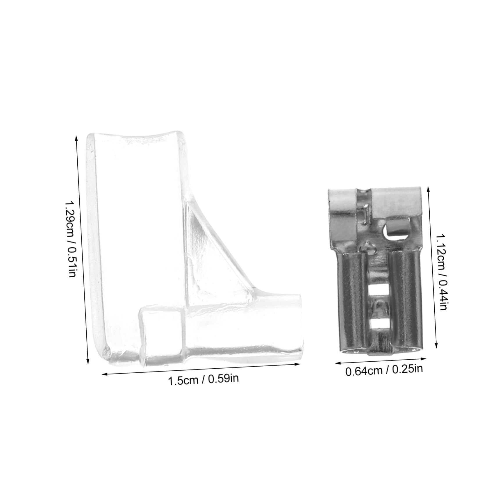Cabilock Female Disconnect Terminals Copper Chicken Foot Crimp Connectors Kit Pcs Bag