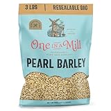 ONE IN A MILL Pearl Barley 3LB Bulk Resealable Bag | For Beef Stew, Soups, Steel Cut Oatmeal, Casseroles & Cooking | Hearty Plant-Based Whole Grain for Cooking | OU Kosher
