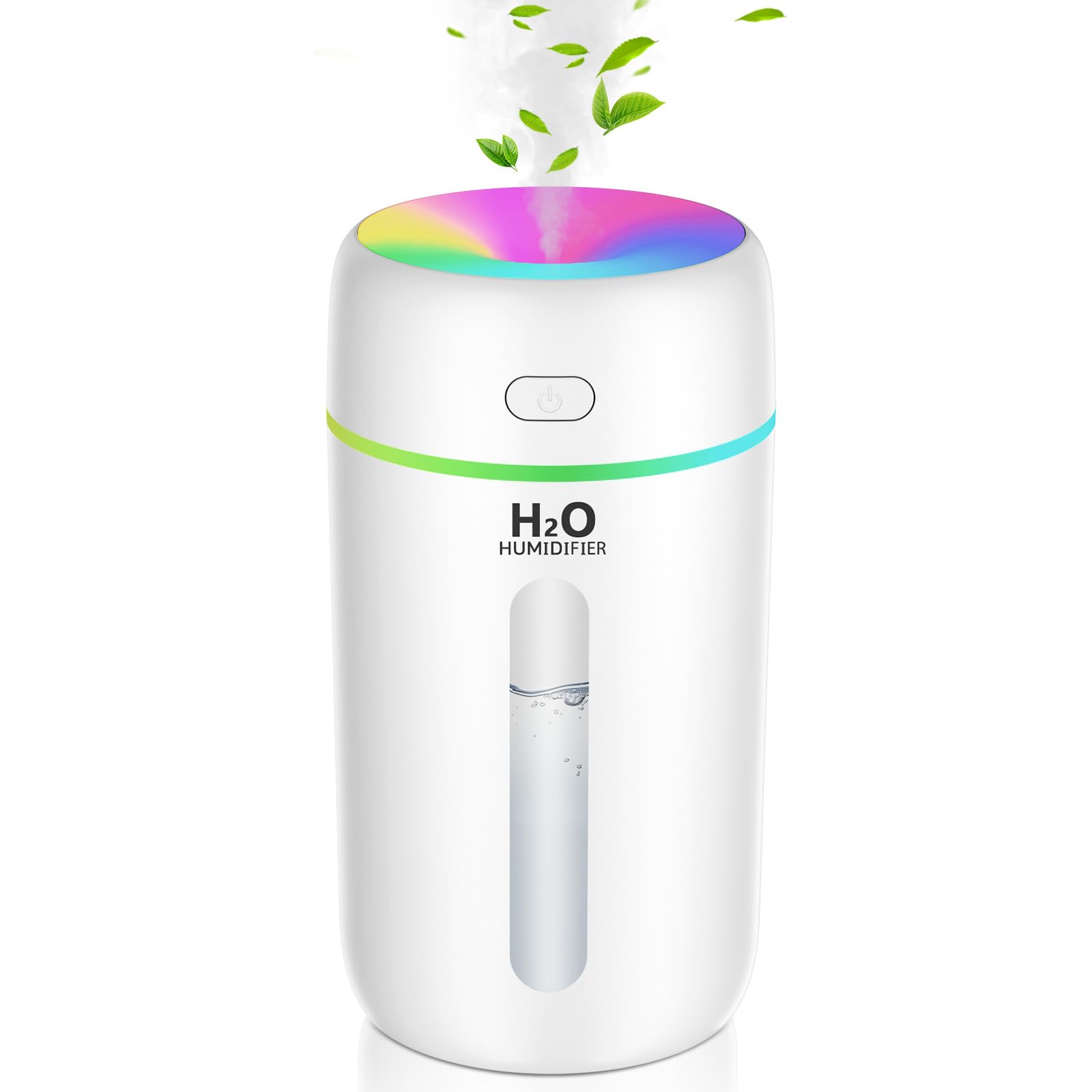 Mini Room Humidifier 250ml for Bedroom, Children's Room, Plants, 15 H Lonue Duration 28 dB...