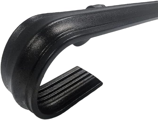 Kenosha Iron 2 Ft Wrought Iron Handrail Staircase Porch Deck Railing- Made in America- Wall Mounted Black Metallic Indoor Outdoor Installation Hardware Included…