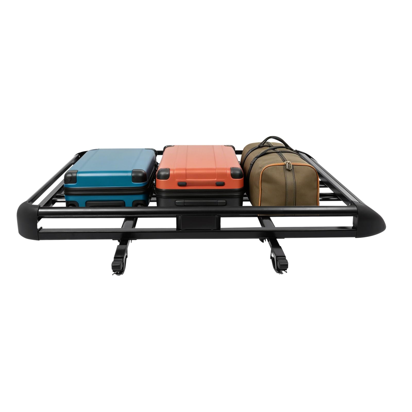 140 x 100CM Universal Auto Aluminium Dachst Nder Korbwanne, 150KG Tragfähigkeit Einstellbare Breite Schwarz Dachkorb Dachtrger Dachträger Metall Dachgepäckträger für SUV Modelle Eingebauten