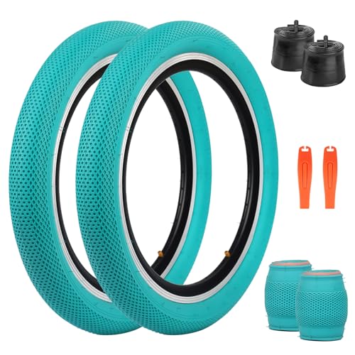 ZUKKA 20 x 2.4 Bike Tire 2 Pack 20 inch x 2.4 BMX Bike Tire Folding Replacement Tire for MTB Mountain Bike, BMX Bicycle Commuter Bike