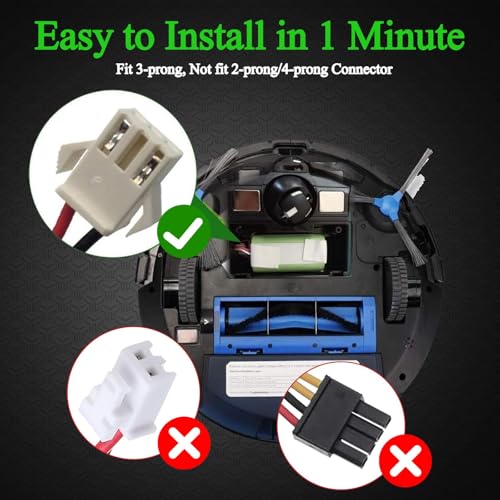 Image of Upgraded Replacement Battery for Eufy RoboVac & Ecovacs Deebot | 14.4V Li-ion Compatible with Eufy RoboVac 11 11S 30 15C 25C 35C & Ecovacs Deebot N79 N79S 500 600 DN622 Robot Vacuum Cleaner