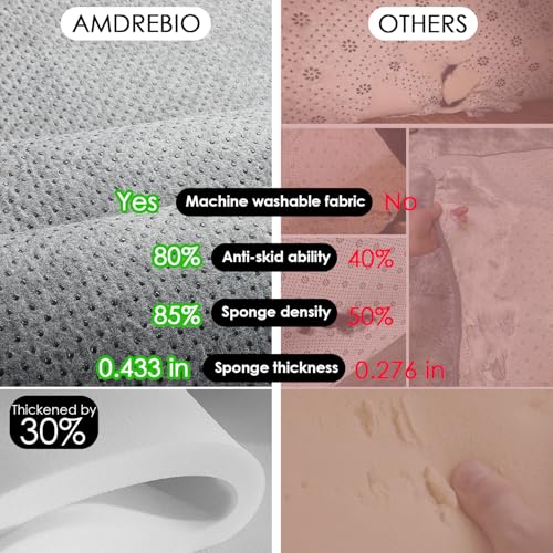 Amdrebio Blush Pink Area Rugs for Girls Bedroom, Fuzzy Furry Fluffy Kawaii Rugs for Kids Room Playroom, Shaggy Small Fur Plush Shag Carpet for Nursery Dorm Classroom, Cute Dusty Rose Mauve Rug 4x6