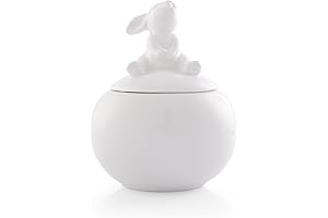 Timeless Sugar Bunny: Arthur Court White Stoneware Bowl with Bunny Lid