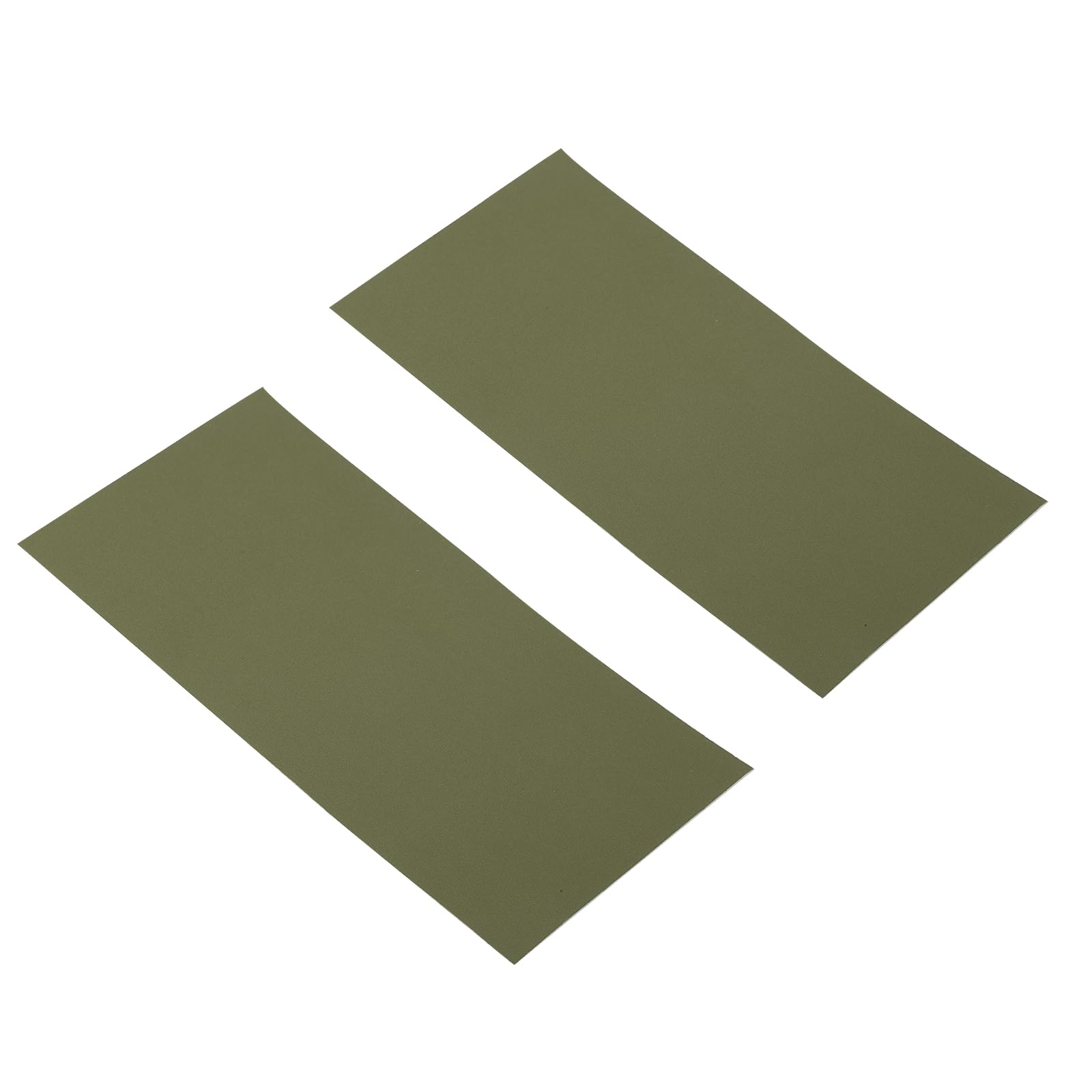 PATIKIL Down Jacket Repair Patch 4" x 8", 2 Pack Self Adhesive Nylon Fabric Patch for Tent Clothes Outdoor Camping Gear, Green