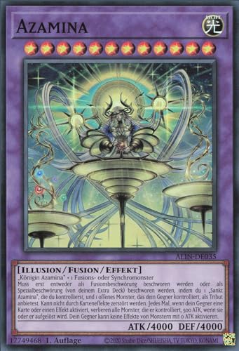 Azamina ALIN-DE035 Super Rare Deutsch Boosterfrisch 1. Auflage - Alliance Insight - mit ReCollectibles-Versandschutz - für Yu-Gi-Oh!