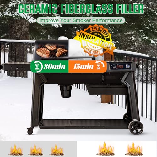 Grill Insulated Blanket for Traeger Woodridge Pro Smoker Cover Thermal Insulation Replacement Parts Insulator Wood Pellet Grills BBQ Winter Accessory