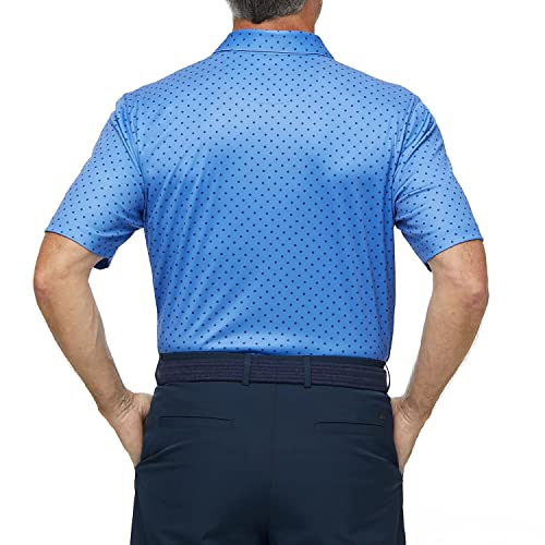 Greg Norman Men's Golf Shirt Performance Golf Short Sleeve Polo Men's Polo Shirt With Playdry Technology - Robin Blue Xx-Large #TOP3