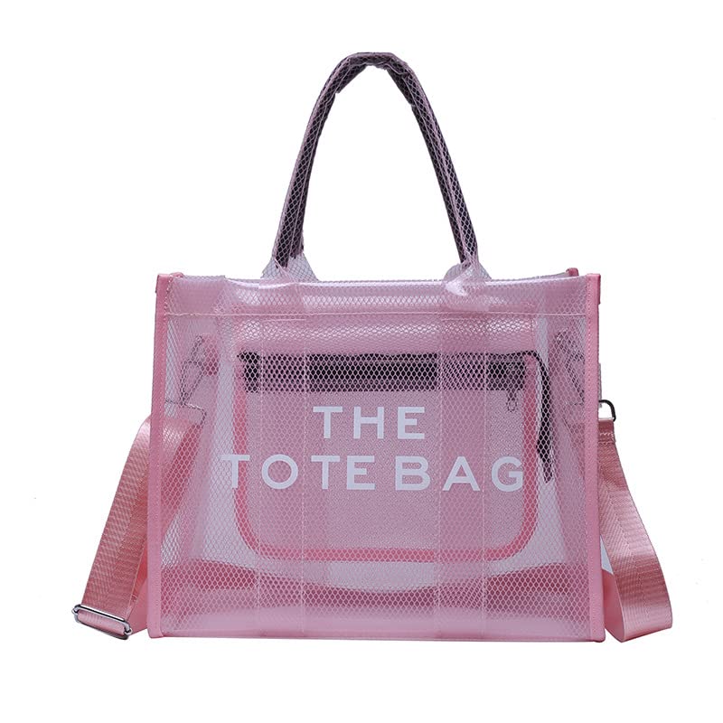 Image of Clear Tote Bag Stadium Events Large Clear Purse for Women Transparent Crossbody Bag for Concert,Work,Beach,Sport