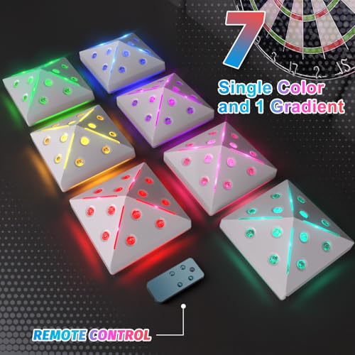 Aukuoy Darthalter Ständer 12 Darts Display, RGB Dart Base Station, Professionelles Dart Holder Dartzubehör