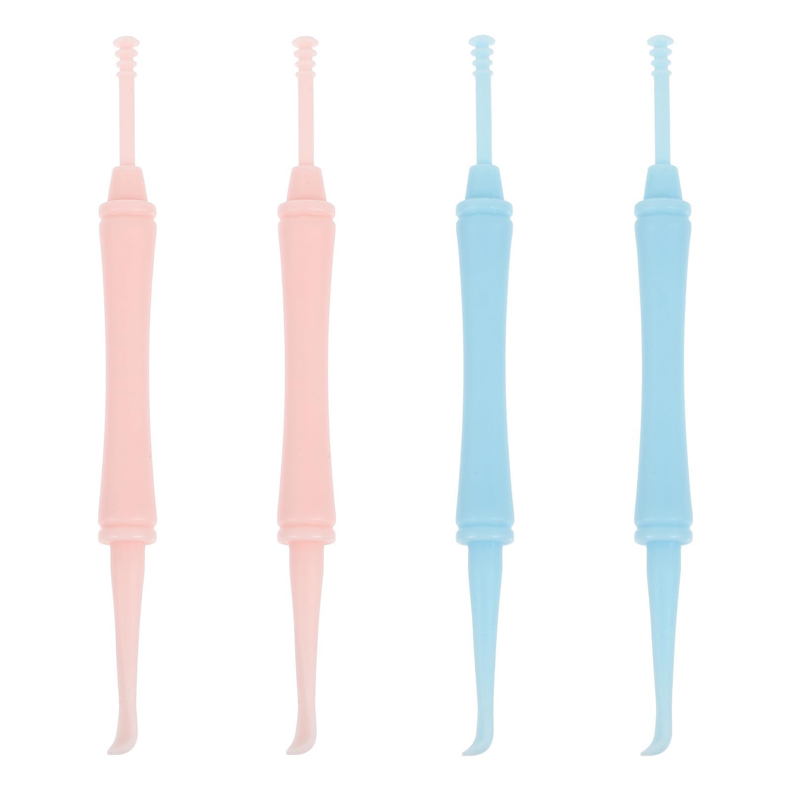 4pcs Dual-Head Spiral Ear Wax Removal Tools Ear Cleaner Kit and Hygiene Care Random Color