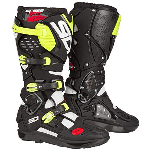 Image of SiDI | Offroad Motorcycle Boots, Professional Motocross Boots for Men CROSSFIRE 3 SRS, Adjustable and Replaceable Buckles, Flex System, Hyper Extension Block