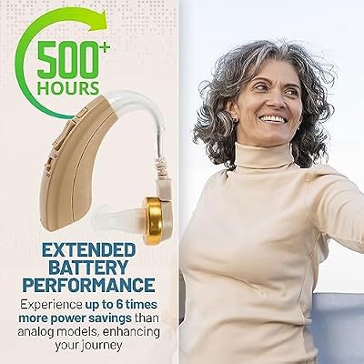 NewEar Digital Ear Hearing Amplifier Beige