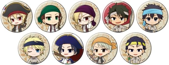 Yokokoku Moriati 19 Pirate Version (Mini Calilast) Can Badge Complete Set of 9 Pieces Box