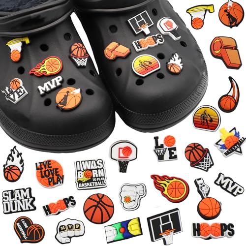 BABYZOCO Lot de 25 Bijoux de Chaussures, Pins à Breloques pour Crocs, Breloques Crocs, Chaussures pour Cadeaux, Breloques de Basket, Décoration de Chaussures, Unico, Plastique, Agate