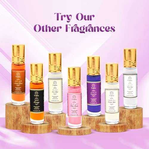 Image of Purple Oud Attar Perfume Oil Roll On for Men and Women | Bergamot, Fresh, Citrus and Melon Fruit Fragrance Notes | 12 Hrs Long Lasting, Alcohol Free | Ideal for Gift | 6ml