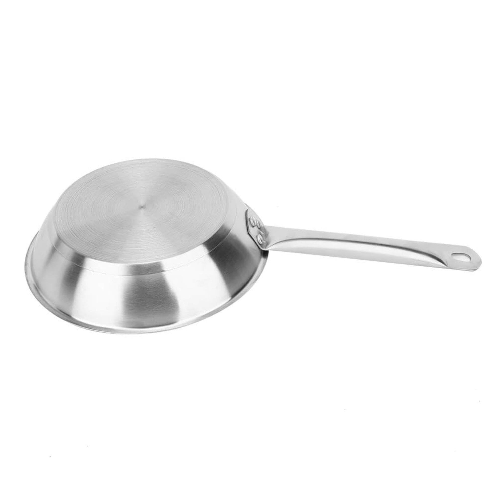 Well Home Set di 3 padelle Ø20Ø24Ø28 cm in acciaio inox, adatte per induzione e senza antiaderente