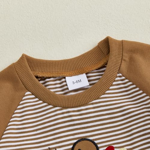 My Firtst Thanksgiving Baby Boy Outfit Newborn Gobble Turkey Pumpkin Jumpsuit Long Sleeve Romper2