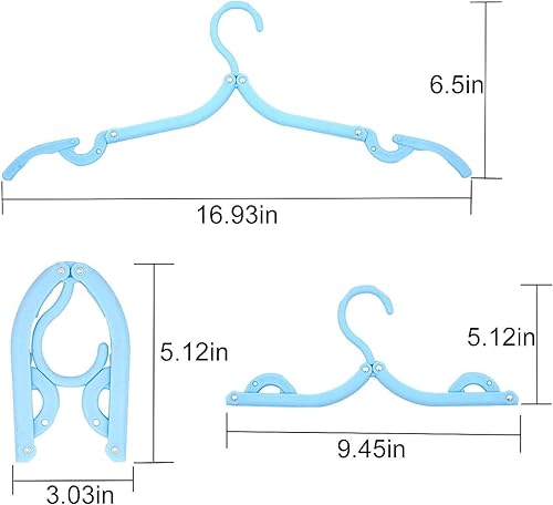 Miniatura 2 de RZJZGZ Colgador de viaje plegable, portátil, plegable, antideslizante, ligero para el hogar y viajes