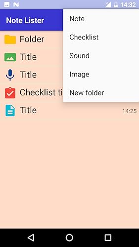 Notelister, Caderno