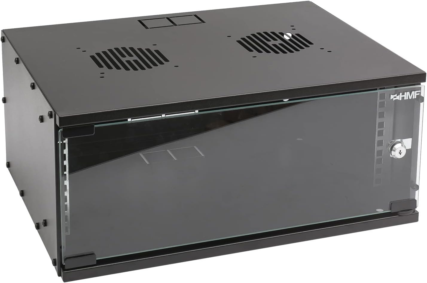 LMS DATA Serverschrank 19 Zoll 6HE - Kompakt Mit Glastür Für Heim & Büro