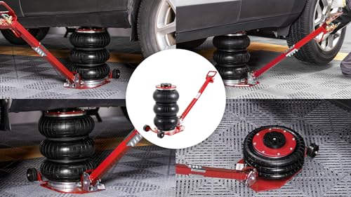 VEVOR Air Jack, 3 Ton/6600 lbs Airbag Jack, Triple Bag Air Jack with Six Steel Pipes, Lift up to 17.7", Fast Lifting Pneumatic Jack, with Adjustable Long Handles for Cars, Garages, Repair by VEVOR - Image 8