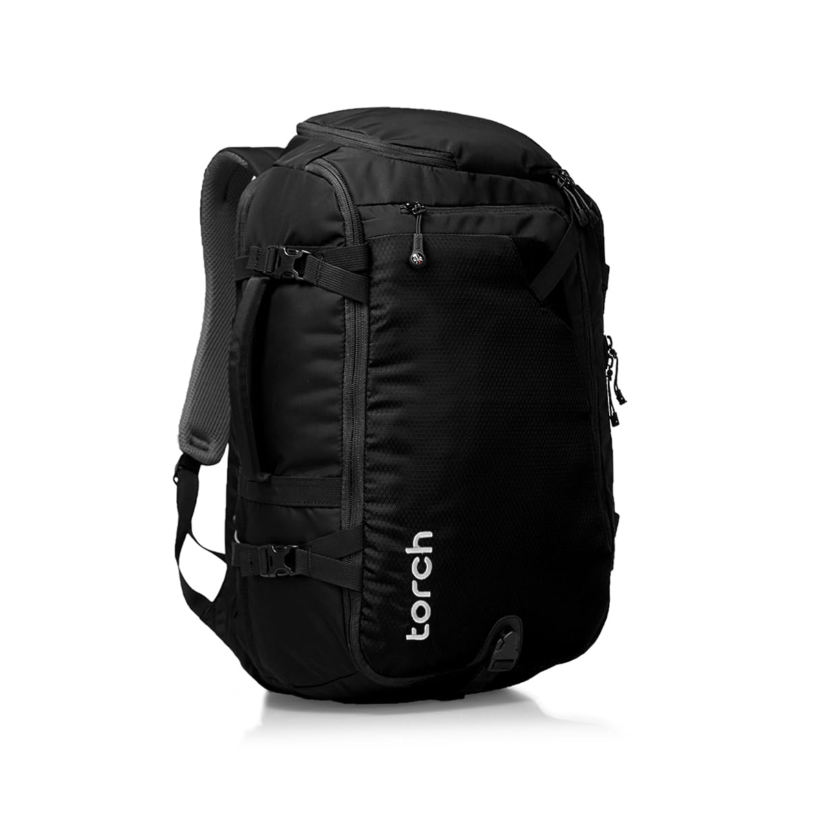 torch Travel Backpack 40L – TSA Friendly Flight Approved, Carry-On Waterproof Hiking Daypack with Rain Cover – Lightweight Rucksack for Camping,