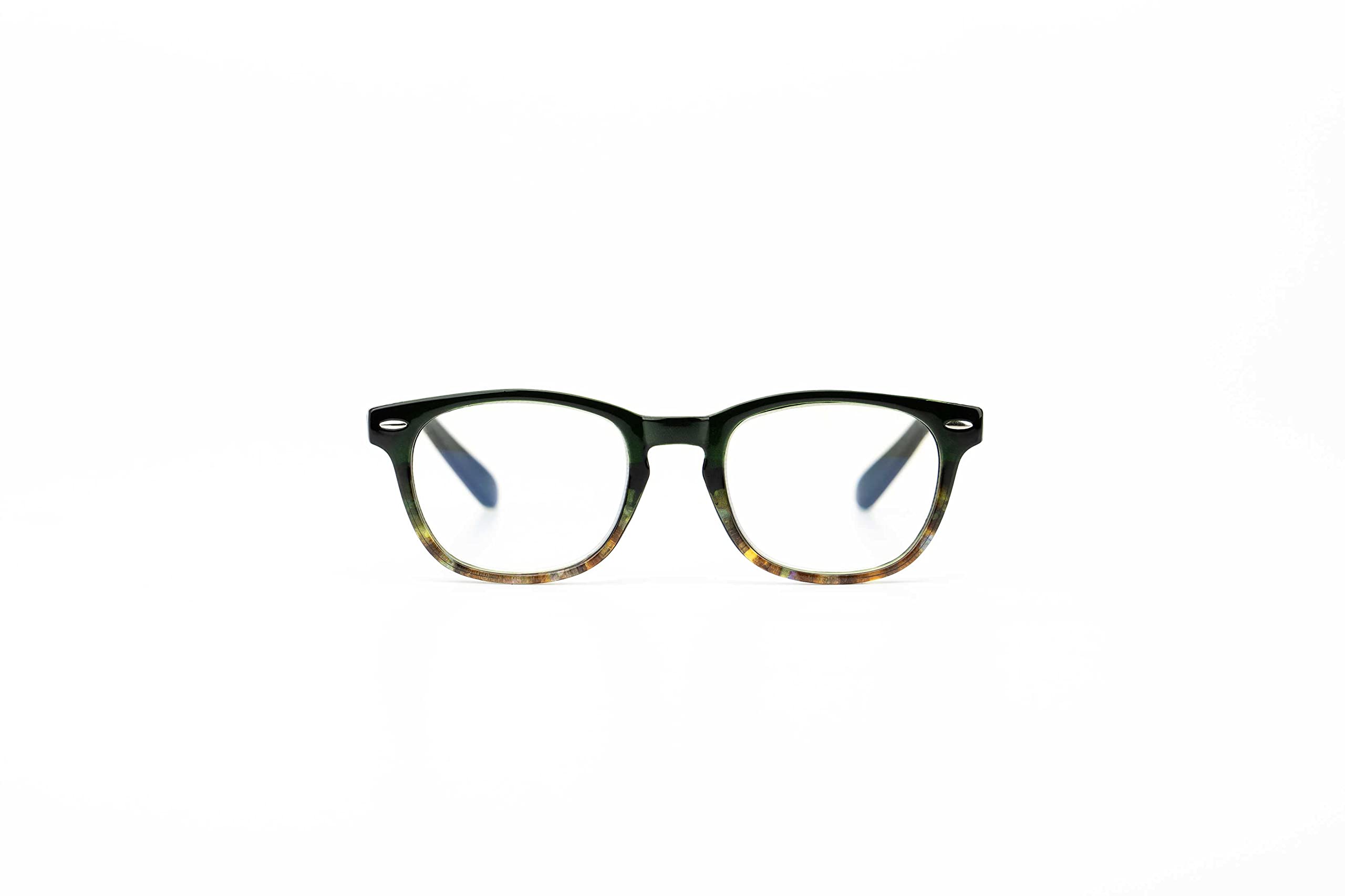 OPTIMUM OPTICALBeatnik Readers Spring-Mounted Hinges Scratch-Resistant Lenses Oval Frame Reading Glasses For Men and Women