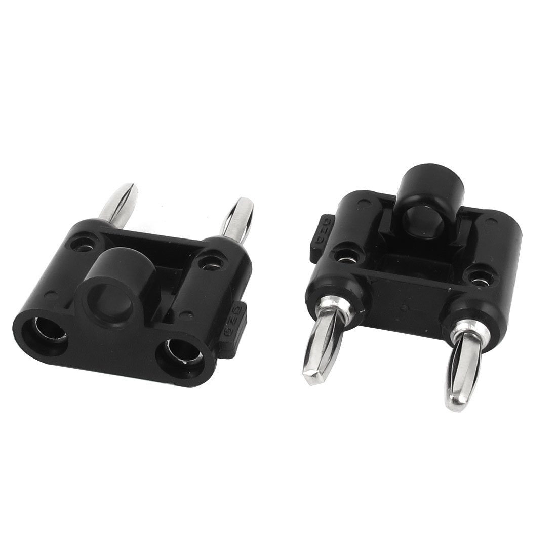uxcell 2 Pcs Black Speaker Double Banana Jack for Binding Post