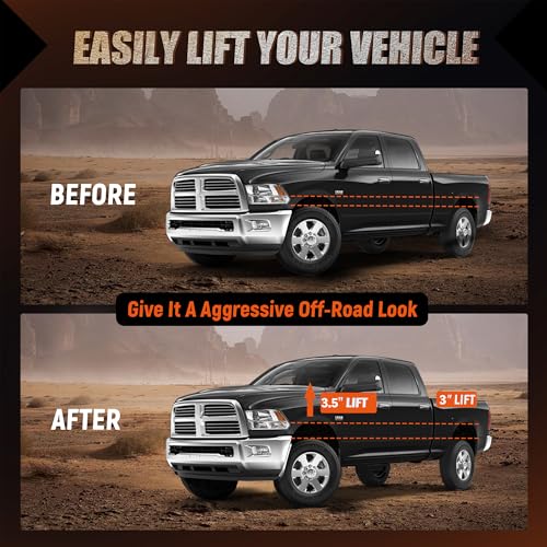 Image of 3.5 inch Front 3 inch Rear Leveling Lift Kit for 2009-2025 Ram 1500 4WD