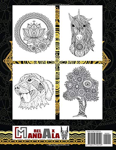101 Mandala Antistress da Colorare: Album di Immagini Mandala Rilassanti e Antistress per Adulti