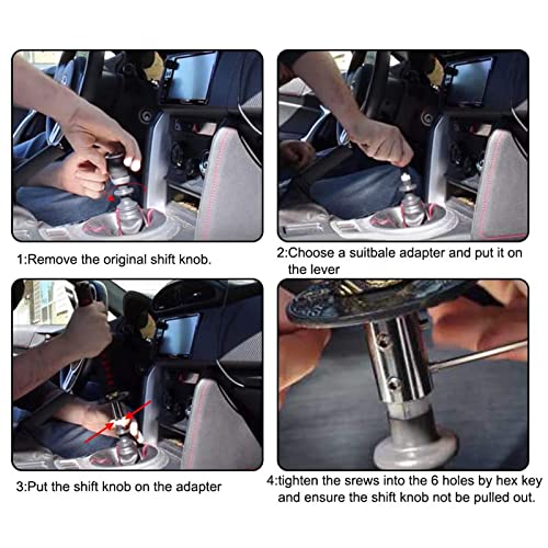 Dwl Samurai Sword Katana Automatic Shift Knob With Shift Knob Boot Cover Kit For Most Manual/Automatic Transmission Cars (Blue) #TOP5