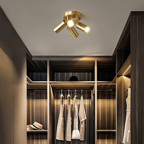 Spot de plafond en cuivre rail fixe éclairage réglable intérieur - 4