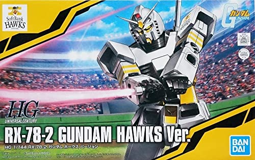 Gundam RX-78-2 Bandai HG 1/144 Softbank Hawks maquette collector